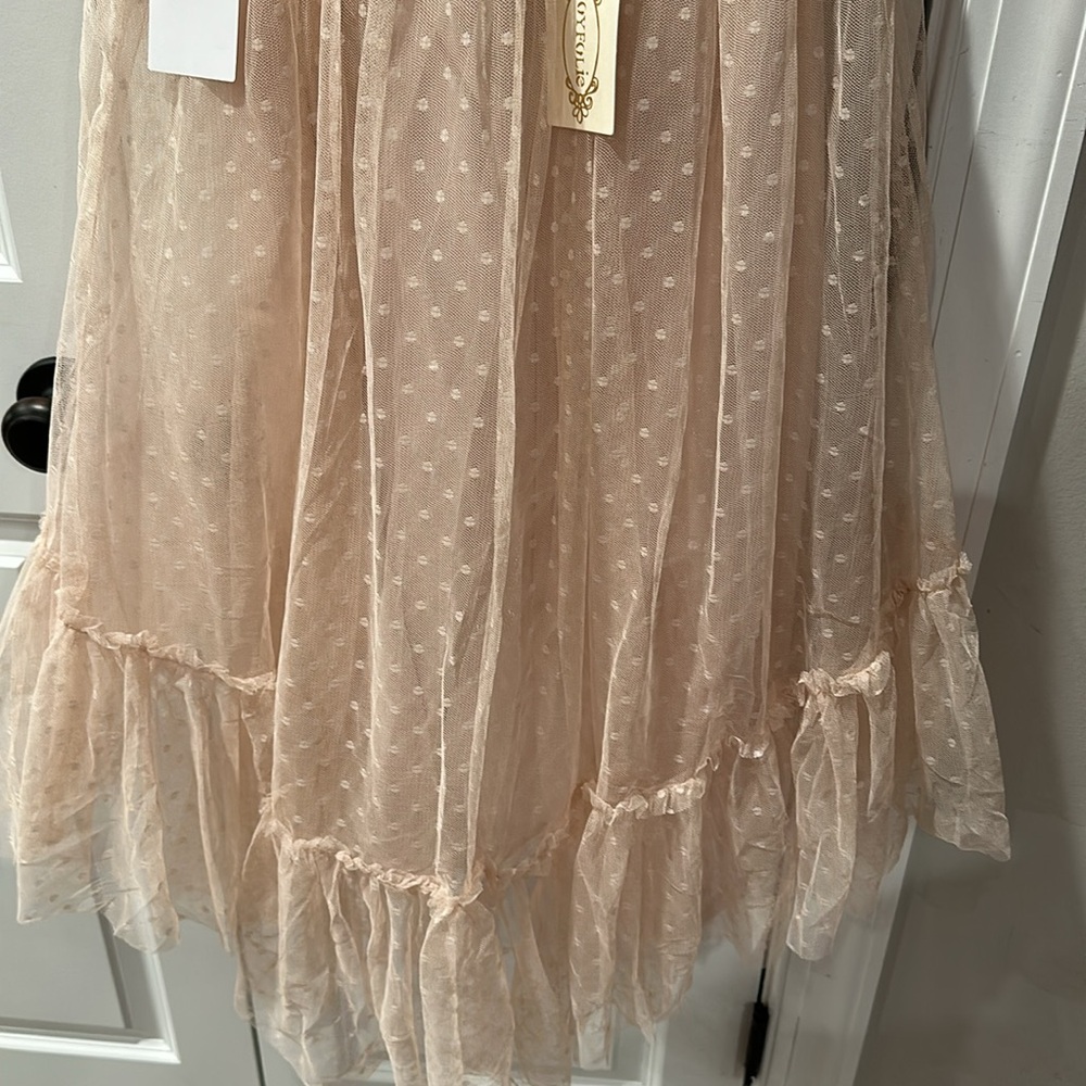 Pink Asymmetrical High-Low Halter Sundress - Picture 5 of 6